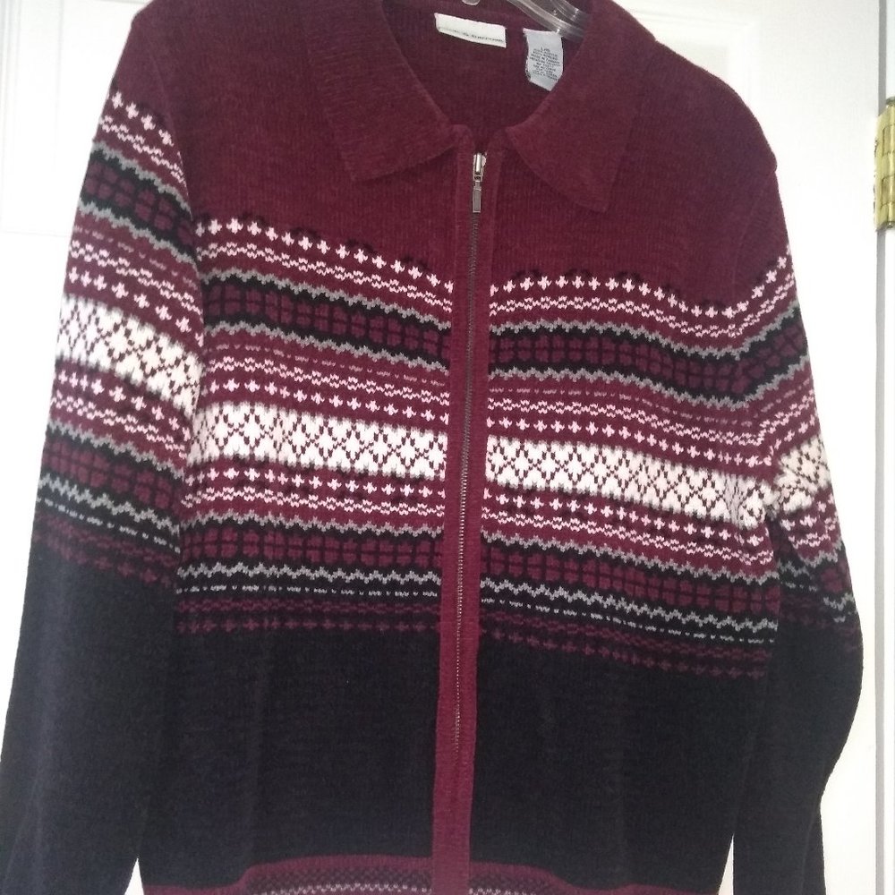 Zippered Sweater Shirt